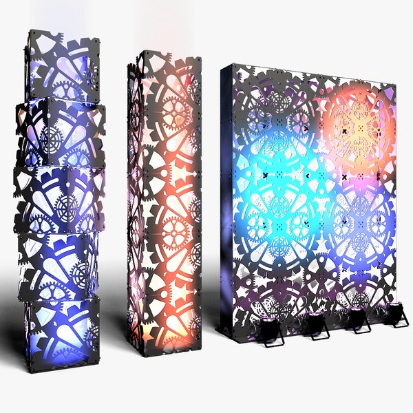 modelo 3d Stage Decor 1 - Modular Wall Column - TurboSquid 2053769