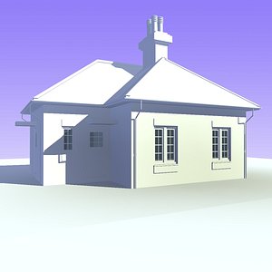 bungalow house unit 6 3d model