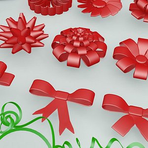 ribbon bow 3d max