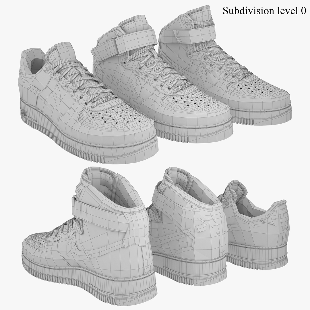 nike air force 3d model