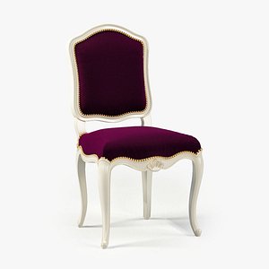 3d model of moissonnier regency chair