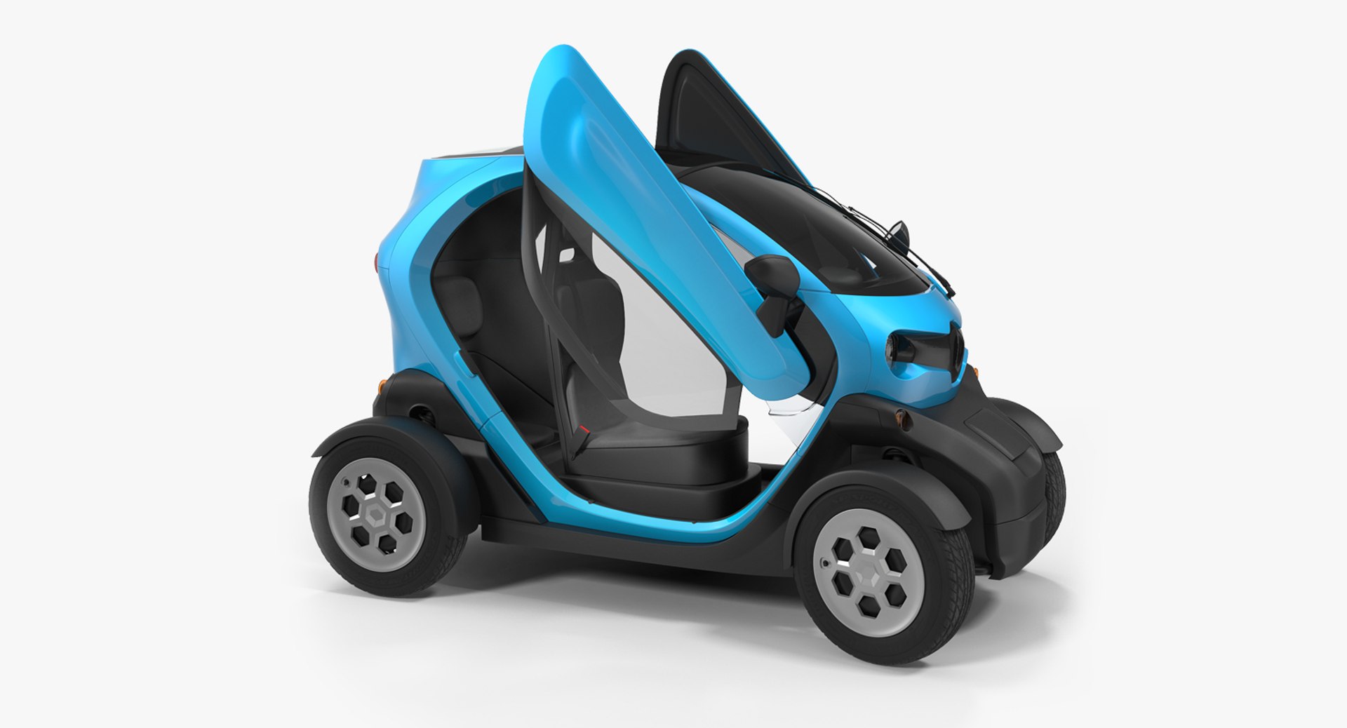 Mini Electric Car Generic Rigged 3D model preview