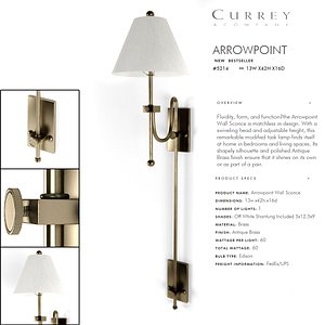 currey company wall light 3d model