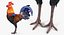 Coq et poulets Rigged Collection 2 pour Maya