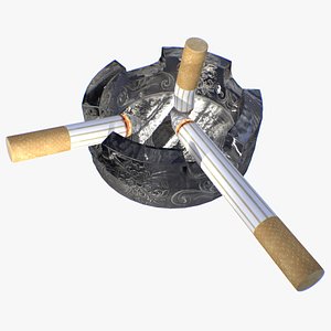 Ashtray Glass 3D model