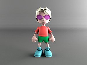 cool little boy obj