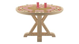 Steve Silver Furniture Player Foldable Poker Table
