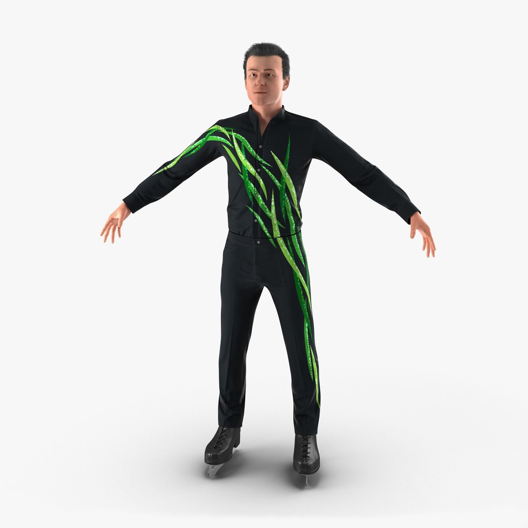Male Figure Skater 2 3D Model 3D model preview