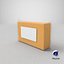 3D model Block Cheese 1lbs Blank and Generic Label