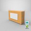 3D model Block Cheese 1lbs Blank and Generic Label