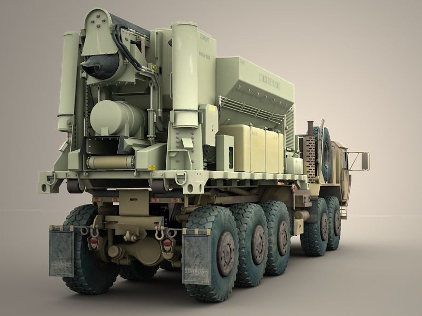 pls concrete mixer module 3d model