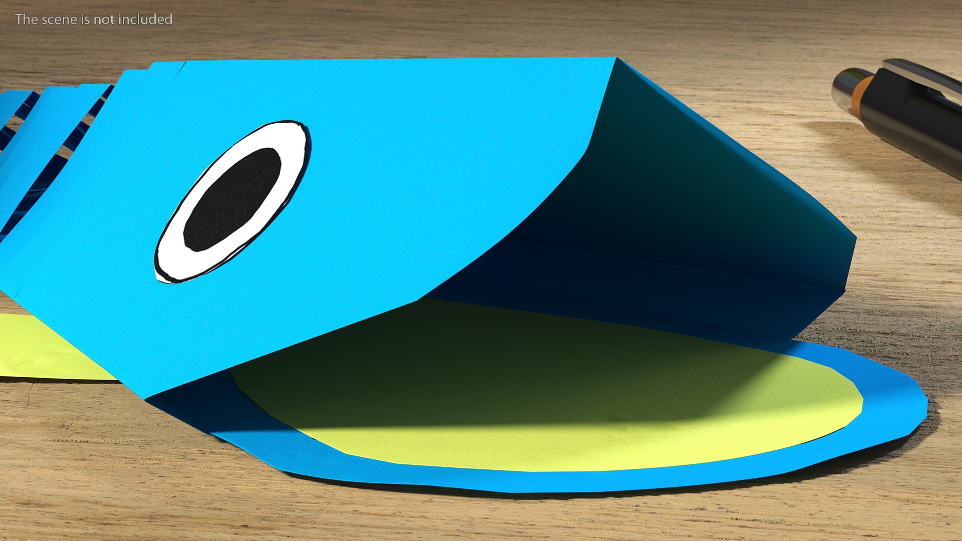 3D Craft Paper Toy Fish - TurboSquid 1933624