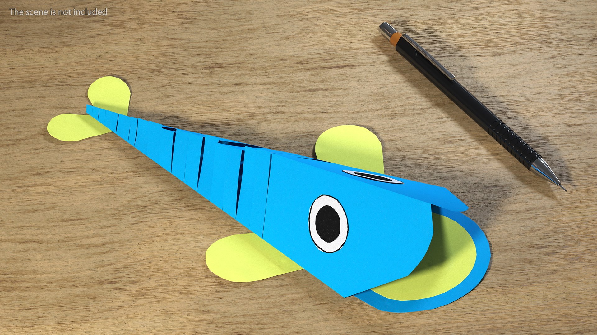 3D Craft Paper Toy Fish - TurboSquid 1933624