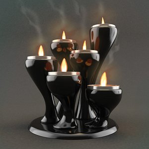 candelabra candlestick candleholder 3D