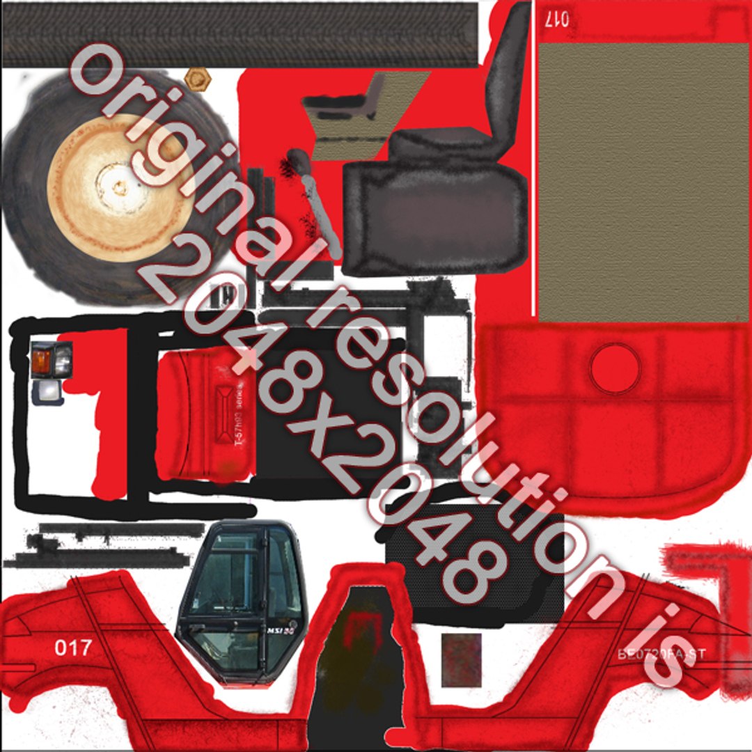 Fork Lift Truck 3d Model
