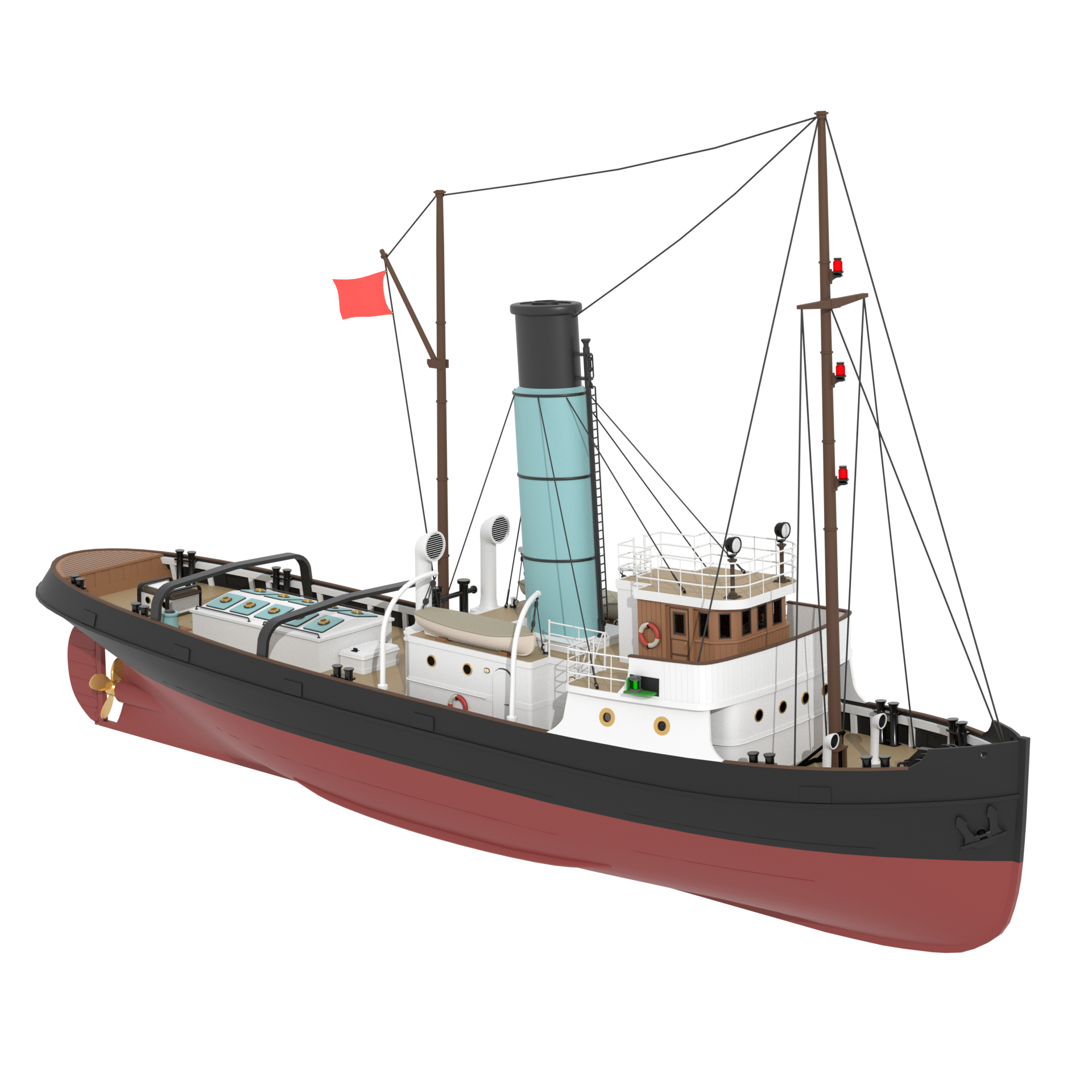 Tug boat 3D model - TurboSquid 1683211