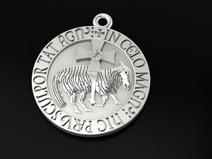 pendant Lamb of Cluny medal two options