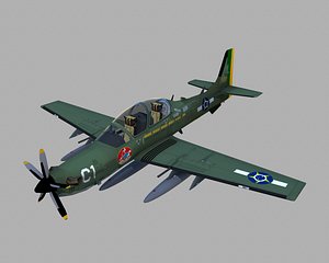 embraer emb super tucano 3D model