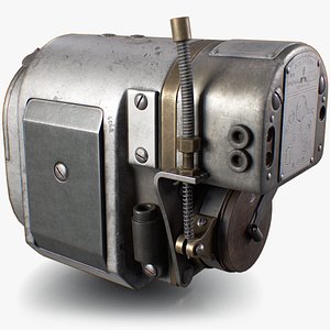 3D Vintage Magneto Generator