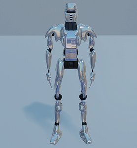robot rigged character unity model