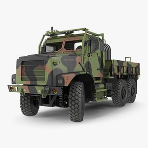 3D medium tactical vehicle 6x6 model