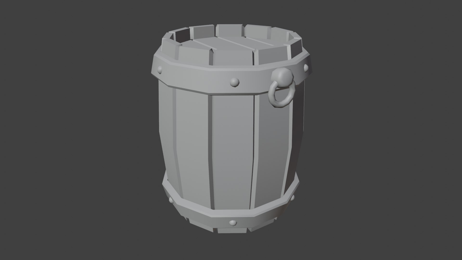 3D Model Low-poly Barrel Game Ready - TurboSquid 1824026