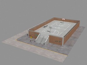 Street Scene - Basketball Court