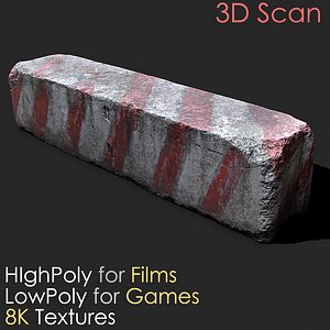Urban Concrete Block Photogrammetry 3D Scan