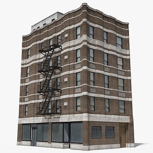 3D Manhattan Building 11-8K PBR Textures model