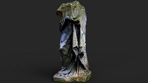 3D ancient destroyed apostle monument ruin PBR photogrammetry model