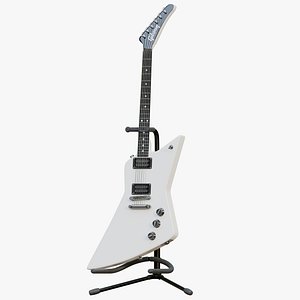 3D Gibson Explorer Electric Guitar model