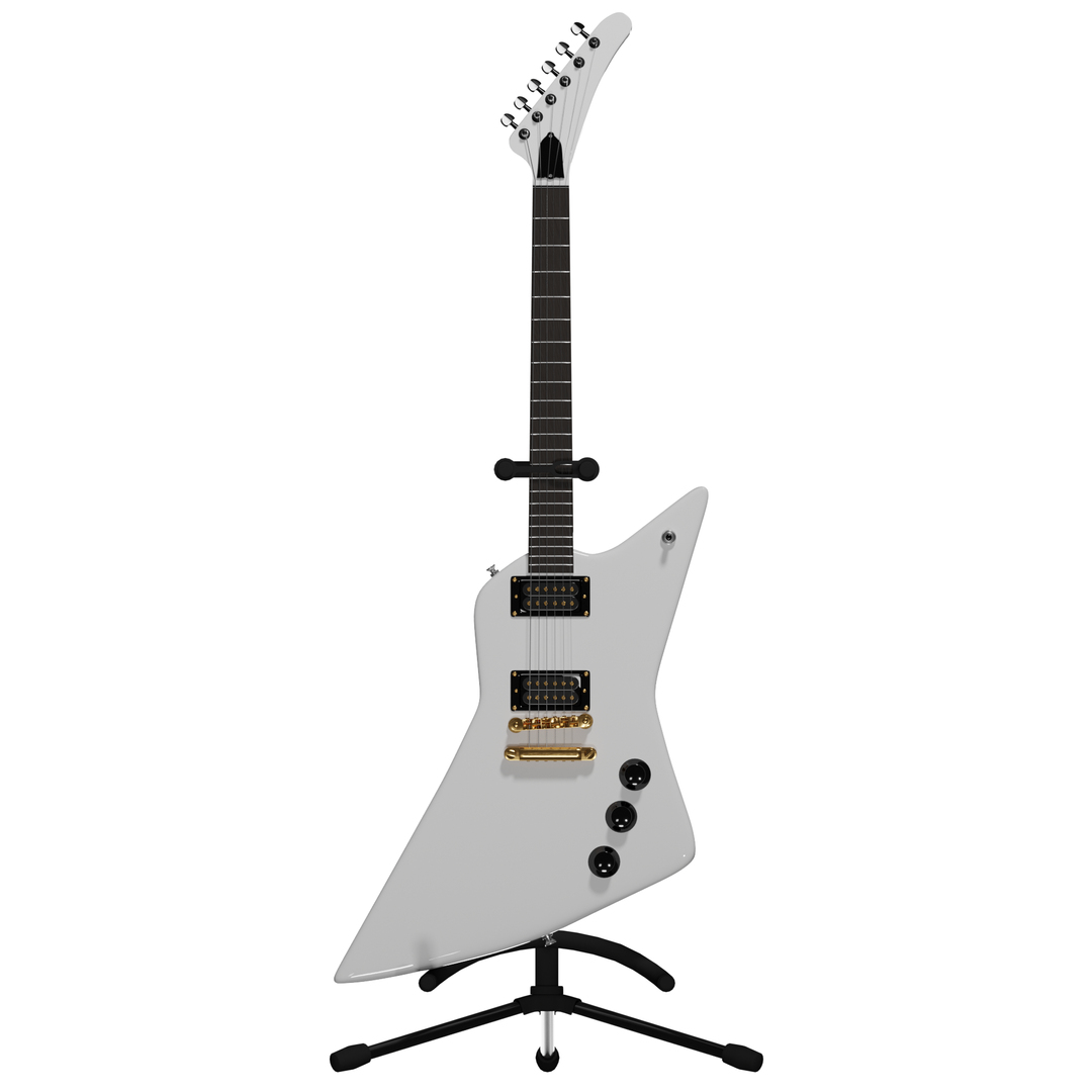 3D Gibson Explorer Electric Guitar model TurboSquid 2141209