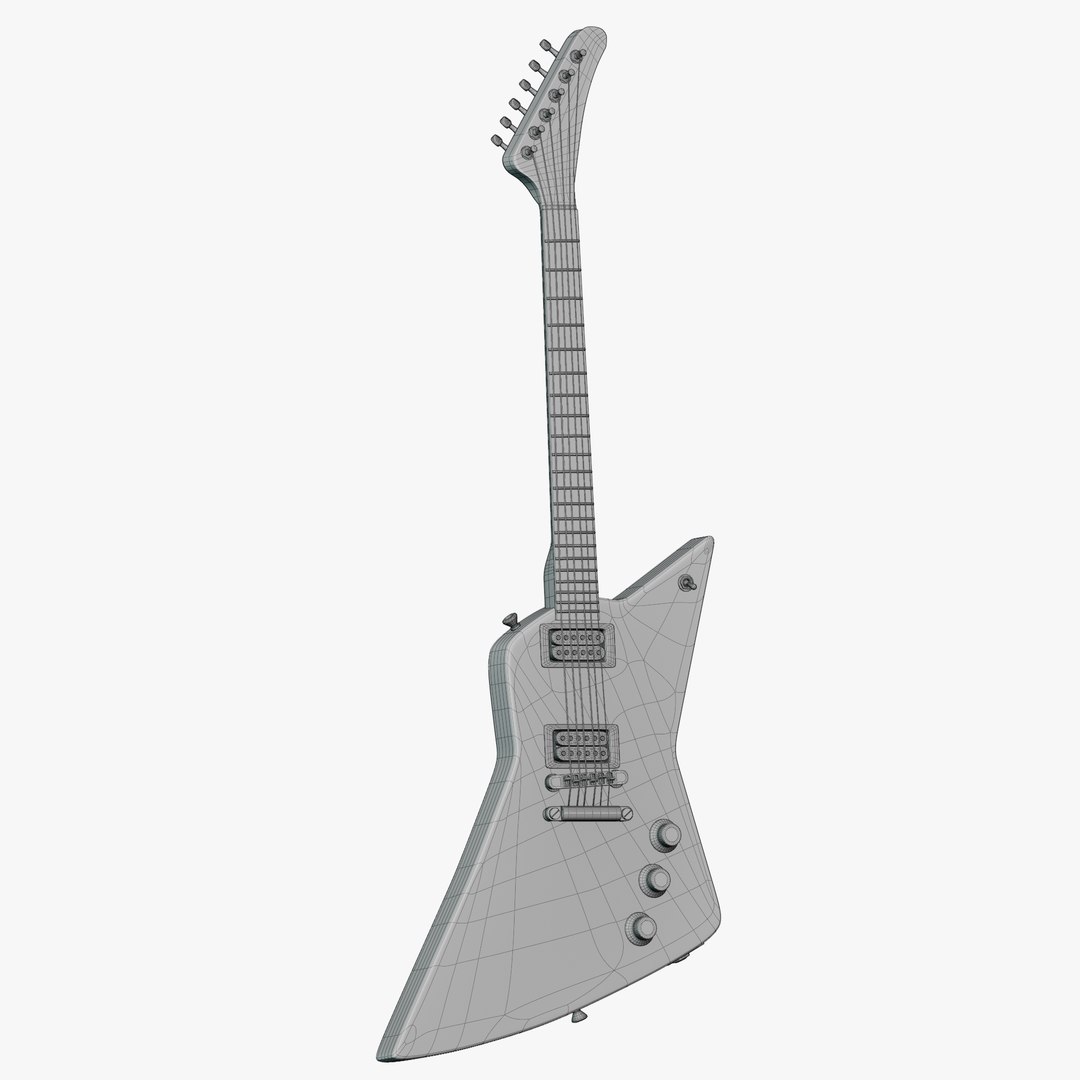 3D Gibson Explorer Electric Guitar model https://p.turbosquid.com/ts-thumb/Q4/ZmwBhe/dn/wire360gewonly08/png/1745862355/1920x1080/fit_q87/e9a90b4e88fe491c2b79e9aee25cce6fe04d4511/wire360gewonly08.jpg