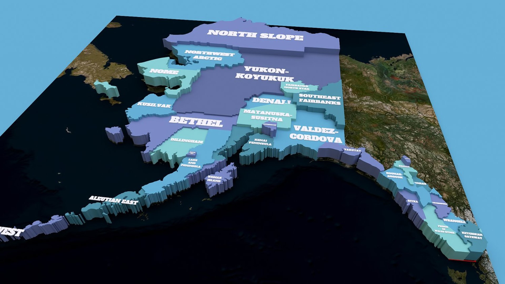 State Of Alaska Model - TurboSquid 1943966