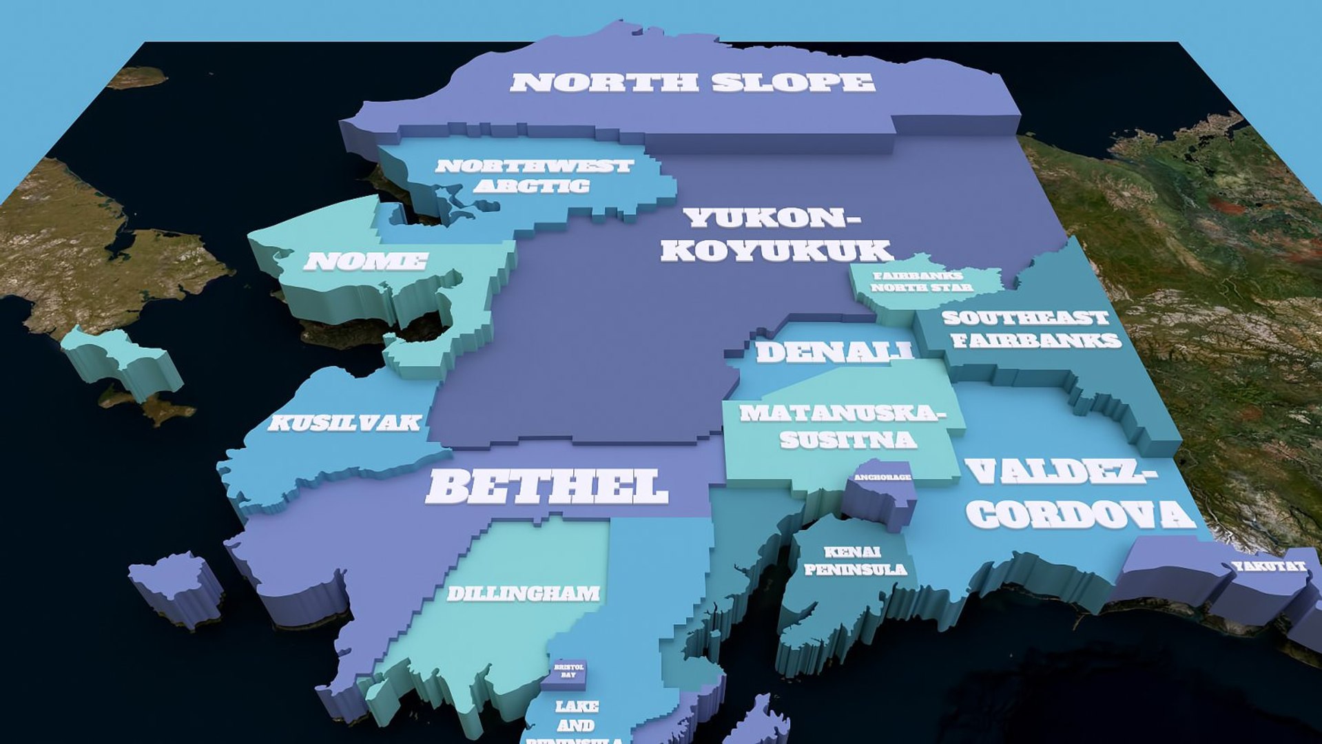 State Of Alaska Model - TurboSquid 1943966