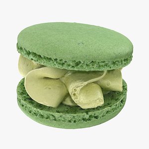 3D Cream Macarons 03