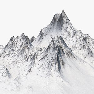 snow mountain 3D model