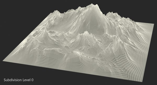 Snow mountain 3D model - TurboSquid 1369800