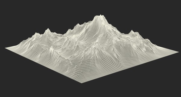 Snow mountain 3D model - TurboSquid 1369800