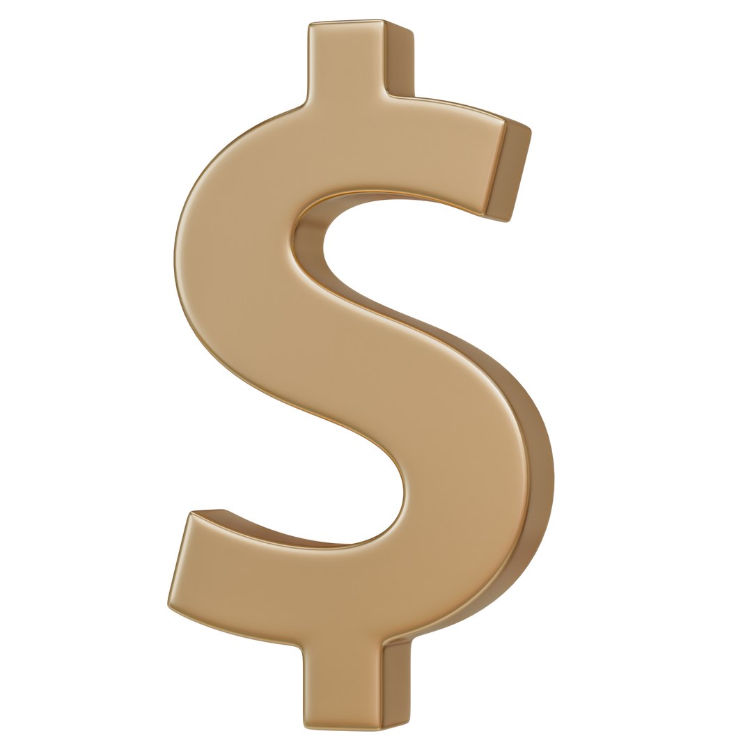 Dollar symbol 3D model https://p.turbosquid.com/ts-thumb/Q4/fkuMGE/CA/untitled2/jpg/1663988847/1920x1080/fit_q87/b4e175772a9cf39cd0a0e823ac4e835154e31d1f/untitled2.jpg