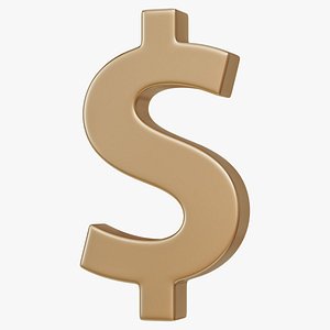 Dollar symbol 3D model