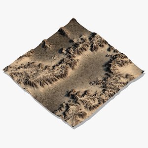 Terrain Erosion desert n1 3D