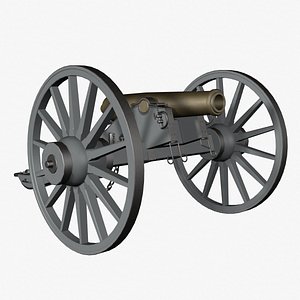 howitzer confederate 3d model