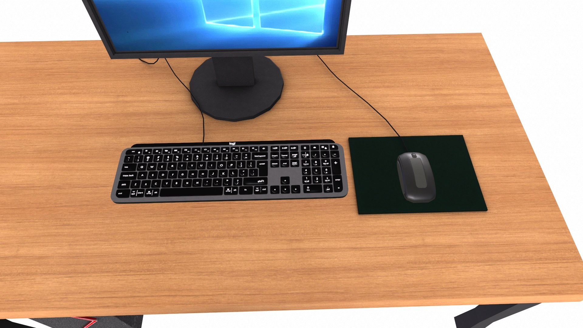 3D Desktop Table Model - TurboSquid 2485551