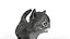 Fur Cute Gray Cat Kitten Animated