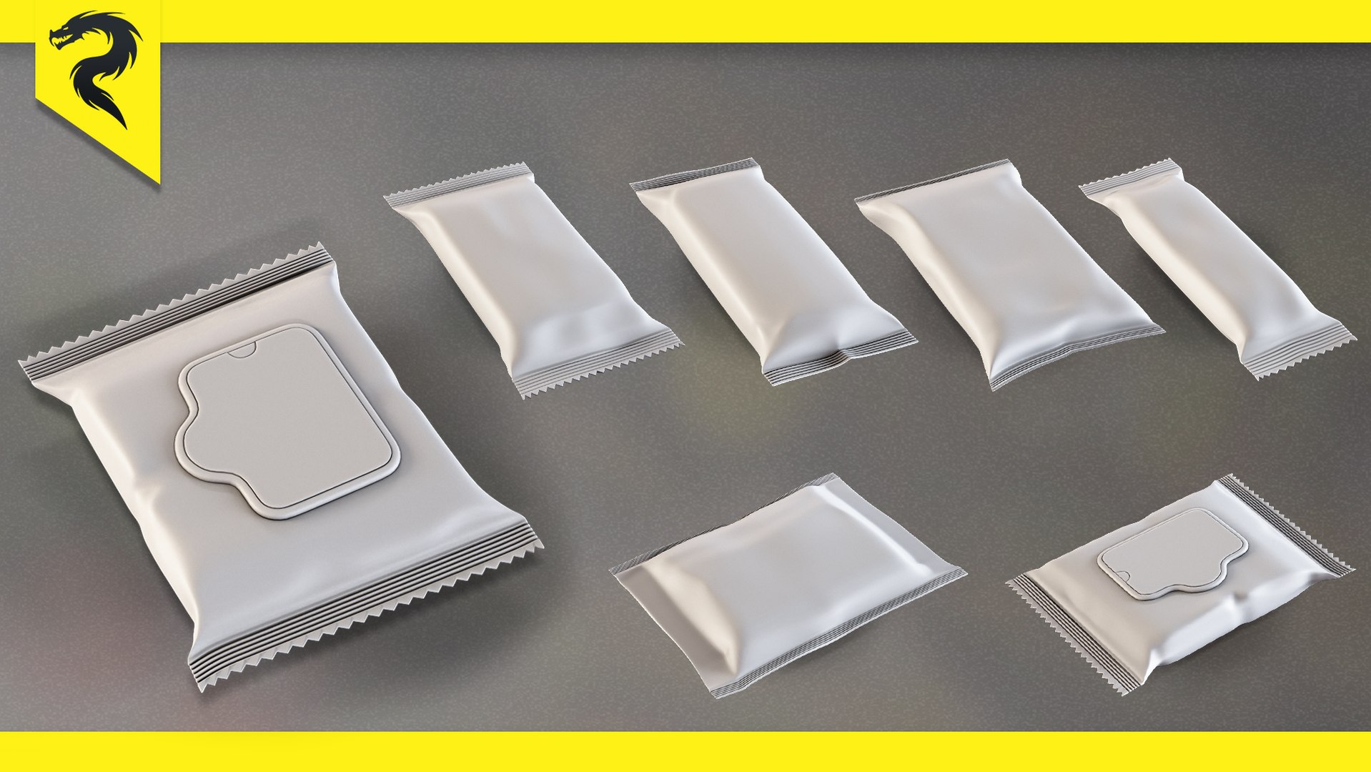 3D 50 Food Package BASE MESH 3D Model - TurboSquid 2234227