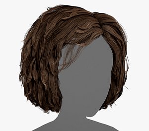 Male Hair Cards Style 7 - Curly Hair