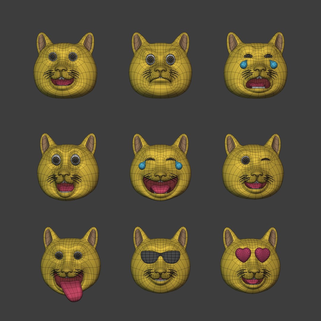 cat emoji icon 3D model https://p.turbosquid.com/ts-thumb/Q4/zoyB9c/h8/i3/jpg/1750544563/1920x1080/fit_q87/6a1b4e6b5d6c846ffaa0558f2e4e5ba5b6037bea/i3.jpg