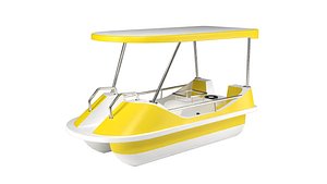 Pedal boat - yellow 3D