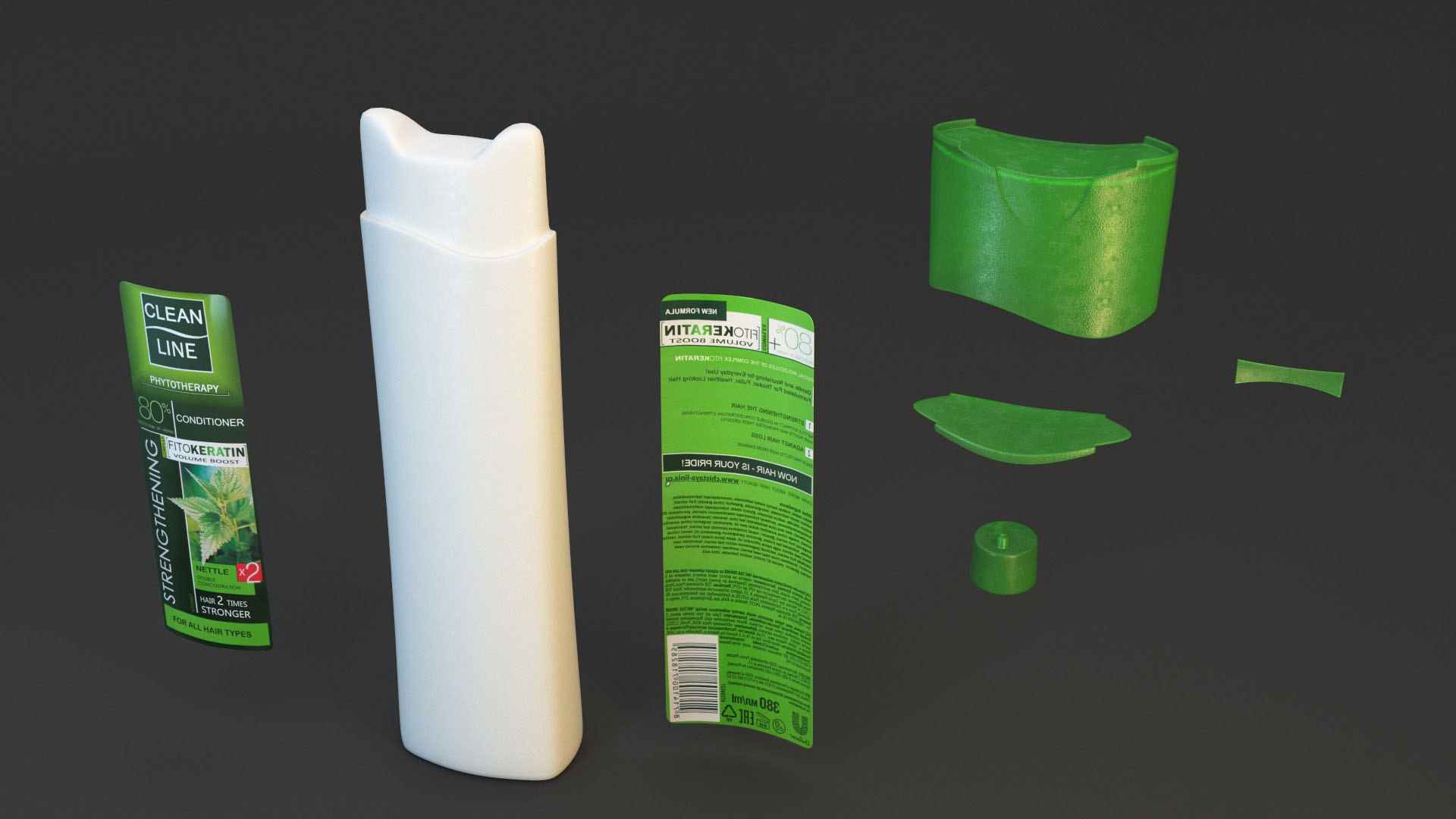 Shampoo Clean Line Model - TurboSquid 1442780